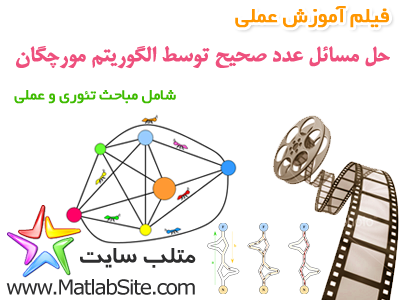 فیلم آموزش عملی حل مسائل گسسته با استفاده از الگوریتم مورچگان (به زبان فارسی)